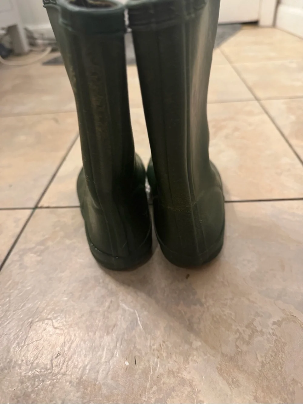 Hunter Kids Green Waterproof Rain Boots